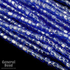 9/0 Transparent Sapphire Luster 3-Cut Czech Seed Bead (10 Gm, Hank, 10 Hanks) #CSP033-General Bead