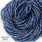 9/0 Transparent Montana Luster 3-Cut Czech Seed Bead (10 Gm, Hank, 10 Hanks) #CSP043-General Bead