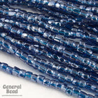 9/0 Transparent Montana Luster 3-Cut Czech Seed Bead (10 Gm, Hank, 10 Hanks) #CSP043-General Bead