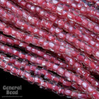 9/0 Red Lined Crystal 3-Cut Czech Seed Bead (10 Gm, Hank, 10 Hanks) #CSP067-General Bead