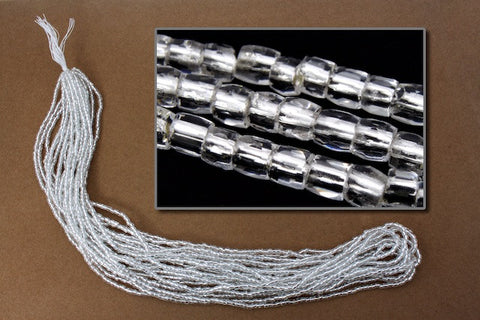 9/0 Silver Lined Crystal 3-Cut Czech Seed Bead (10 Gm, Hank, 10 Hank) #CSP105-General Bead