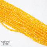 9/0 Transparent Tangerine AB 3-Cut Czech Seed Bead (10 Gm, Hank, 10 Hanks) #CSP114-General Bead