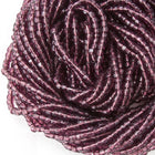 9/0 Transparent Amethyst 3-Cut Czech Seed Bead (10 Hanks) Preciosa #20010