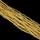 9/0 Luster Transparent Tangerine 3-Cut Czech Seed Bead (5 Gm, Hank, 10 Hanks) #CSP131