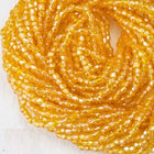 9/0 Luster Transparent Tangerine 3-Cut Czech Seed Bead (5 Gm, Hank, 10 Hanks) #CSP131