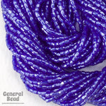 12/0 Luster Transparent Cobalt 3-Cut Czech Seed Bead (5 Gm, Hank, 10 Hanks) #CSR015-General Bead