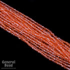 12/0 Luster Transparent Orange 3-Cut Czech Seed Bead (5 Gm, Hank, 10 Hanks) #CSR017-General Bead