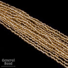 12/0 Silver Lined Gold 3-Cut Czech Seed Bead (5 Gm, Hank, 10 Hanks) #CSR025-General Bead