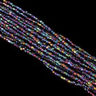 9/0 Metallic Blue Iris 3-Cut Czech Seed Bead (5 Gm, Hank, 10 Hanks) #CSP129