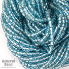 12/0 Silver Lined Ice Blue 3-Cut Czech Seed Bead (5 Gm, Hank, 10 Hanks)-General Bead