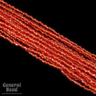 12/0 Silver Lined Chinese Red 3-Cut Czech Seed Bead (5 Gm, Hank, 10 Hanks) #CSR040-General Bead