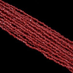 12/0 Opaque Brick Red 3-Cut Czech Seed Bead (10 Hanks) #BL224 Dup to CSR043