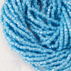 12/0 Luster Opaque Sky Blue 3-Cut Czech Seed Bead (5 Gm, Hank, 10 Hanks) #CSR052-General Bead