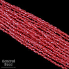 12/0 Luster Opaque Chinese Red 3-Cut Czech Seed Bead (5 Gm, Hank, 10 Hanks) #CSR054-General Bead