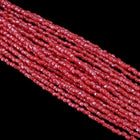 9/0 Luster Opaque Chinese Red 3-Cut Czech Seed Bead (10 Hanks) Preciosa #98170