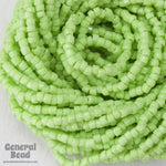 12/0 Opaque Lime 3-Cut Czech Seed Bead (5 Gm, Hank, 10 Hanks) #CSR057-General Bead