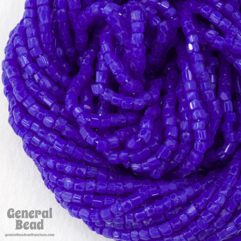 12/0 Opaque Cobalt 3-Cut Czech Seed Bead (5 Gm, Hank, 10 Hanks) #CSR063-General Bead