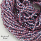 12/0 Mauve Lined Light Sapphire 3-Cut Czech Seed Bead (5 Gm, Hank, 10 Hanks) #CSR066-General Bead