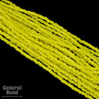 12/0 Opaque Yellow 3-Cut Czech Seed Bead (5 Gm, Hank, 10 Hanks) #CSR067-General Bead