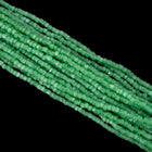 9/0 Satin Green 3-Cut Czech Seed Bead (5 Gm, Hank, 10 Hanks) #CSP133