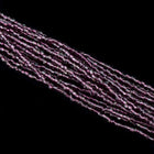 9/0 Silver Lined Amethyst 3-Cut Czech Seed Bead (10 Hanks) Preciosa #27060
