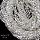 12/0 Silver Lined Crystal 3-Cut Czech Seed Bead (5 Gm, Hank, 10 Hanks) #CSR093-General Bead