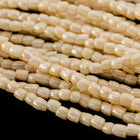 9/0 Ceylon Eggshell 3-Cut Czech Seed Bead (10 Hanks) Preciosa #46112