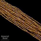 12/0 Transparent Topaz AB 3-Cut Czech Seed Bead (5 Gm, Hank, 10 Hanks) #CSR096-General Bead