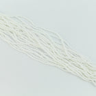 11/0 Opaque White Charlotte Cut Seed Bead (Hank, 1/2 Kilo) #CZG009