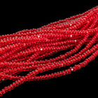 13/0 Transparent Ruby Charlotte Cut Seed Bead (Hank) #CSS014