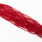 13/0 Transparent Ruby Charlotte Cut Seed Bead (Hank) #CSS014
