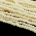 11/0 Ceylon Cream Charlotte Cut Seed Bead (1/2 Kilo) Preciosa #46113
