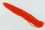 13/0 Transparent Orange Charlotte Cut Seed Bead (Hank) #CSS025-General Bead