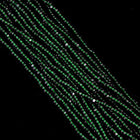 13/0 Transparent Christmas Green Charlotte Cut Seed Bead-General Bead