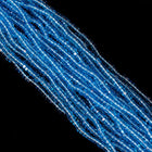 13/0 Transparent Aqua Charlotte Cut Seed Bead-General Bead