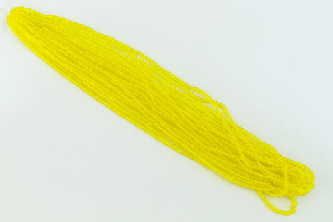 13/0 Transparent Yellow Charlotte Cut Seed Bead (Hank) #CSS052-General Bead