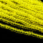 13/0 Transparent Yellow Charlotte Cut Seed Bead (Hank) #CSS052-General Bead