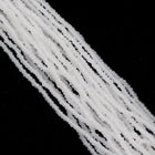 13/0 Transparent Alabaster Charlotte Cut Seed Bead-General Bead