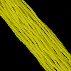 11/0 Opaque Yellow Charlotte Cut Seed Bead (1/2 Kilo) Preciosa #83110