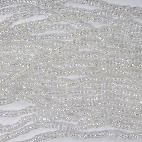 11/0 Transparent Crystal AB Charlotte Cut Seed Bead (1/2 Kilo) Preciosa #58205