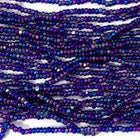 11/0 Transparent Cobalt AB Charlotte Cut Seed Bead (1/2 Kilo) Preciosa #31100