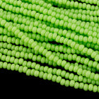 11/0 Opaque Light Lime Charlotte Cut Seed Bead (1/2 Kilo) Preciosa #53410