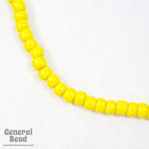 1/0 Opaque Yellow Czech Seed Bead (40 Gm) #CST002-General Bead