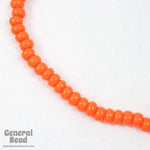 1/0 Opaque Orange Czech Seed Bead (40 Gm) #CST005-General Bead