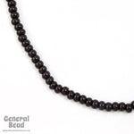 4/0 Opaque Black Czech Seed Bead-General Bead