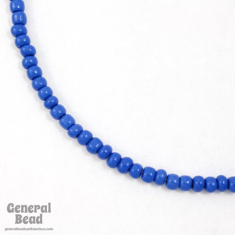 4/0 Opaque Peacock Blue Czech Seed Bead-General Bead