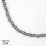 4/0 Opaque Grey Czech Seed Bead-General Bead