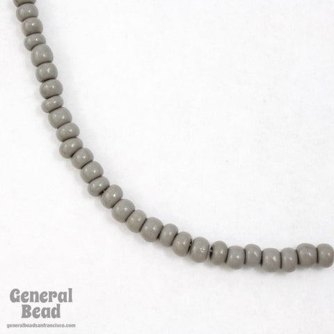 4/0 Opaque Grey Czech Seed Bead-General Bead