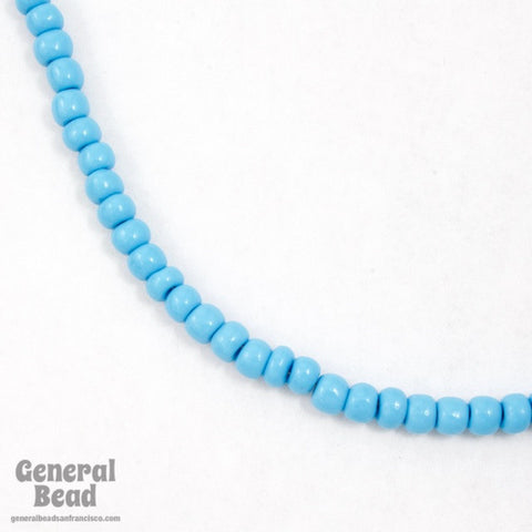4/0 Opaque Blue Turquoise Czech Seed Bead-General Bead