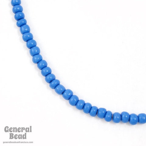 4/0 Opaque Sea Blue Czech Seed Bead-General Bead